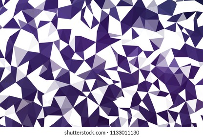Dark Purple vector abstract mosaic pattern. Modern abstract illustration with triangles. A new texture for your web site.