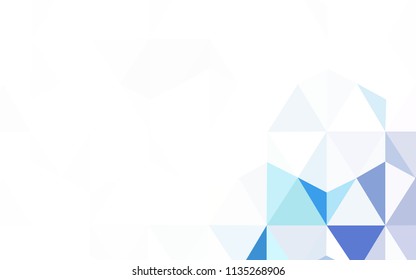 Dark Purple vector abstract mosaic pattern. Creative geometric illustration in Origami style with gradient. Pattern for a brand book's backdrop.