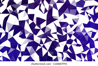 Dark Purple vector abstract mosaic pattern. Creative geometric illustration in Origami style with gradient. Brand new style for your business design.