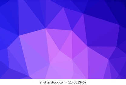 Dark Purple vector abstract mosaic background. Polygonal abstract illustration with gradient. Textured pattern for your backgrounds.