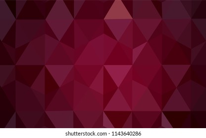 Dark Purple vector abstract mosaic background. Colorful illustration in polygonal style with gradient. Completely new template for your banner.