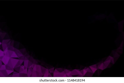 Dark Purple vector abstract mosaic backdrop. Colorful abstract illustration with gradient. The elegant pattern can be used as part of a brand book.