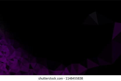 Dark Purple vector abstract mosaic pattern. Modern geometrical abstract illustration with gradient. A new texture for your design.