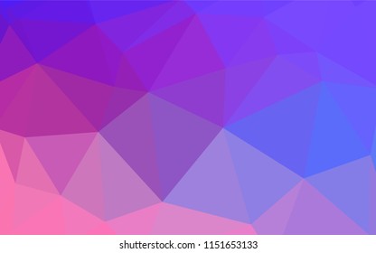 Dark Purple vector abstract mosaic backdrop. Polygonal abstract illustration with gradient. Pattern for a brand book's backdrop.