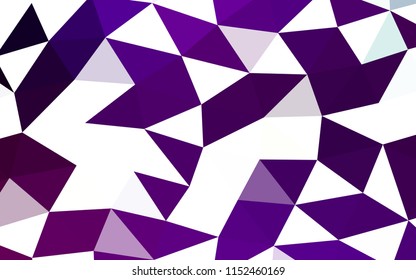 Dark Purple vector abstract mosaic abstract mosaic. Brand new colored illustration in blurry style with gradient. The polygonal design can be used for your web site.