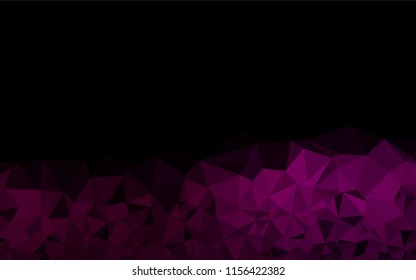 Dark Purple vector abstract mosaic pattern. Colorful abstract illustration with gradient. The template can be used as a background for cell phones.