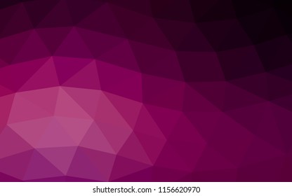 Dark Purple vector abstract mosaic abstract mosaic. An elegant bright illustration with gradient. Brand new design for your business.