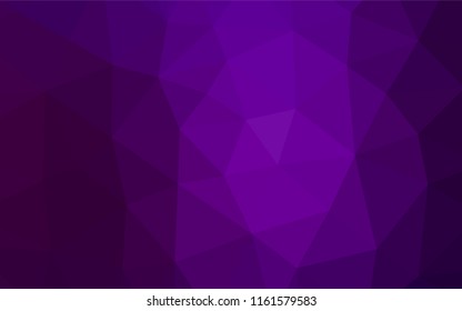 Dark Purple vector abstract mosaic background. An elegant bright illustration with gradient. The template can be used as a background for cell phones.