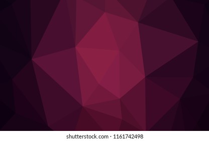 Dark Purple vector abstract mosaic backdrop. Colorful illustration in polygonal style with gradient. Brand new style for your business design.