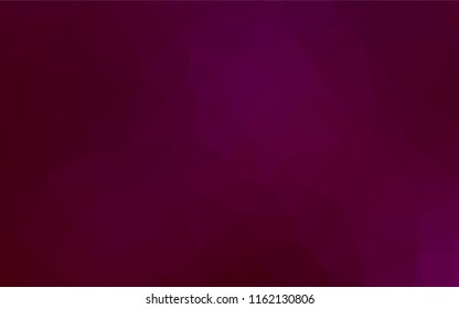Dark Purple vector abstract mosaic backdrop. Shining illustration, which consist of triangles. Brand new design for your business.