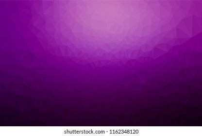 Dark Purple vector abstract mosaic backdrop. A sample with polygonal shapes. A completely new design for your business.