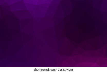 Dark Purple vector abstract mosaic backdrop. Colorful abstract illustration with gradient. The textured pattern can be used for background.