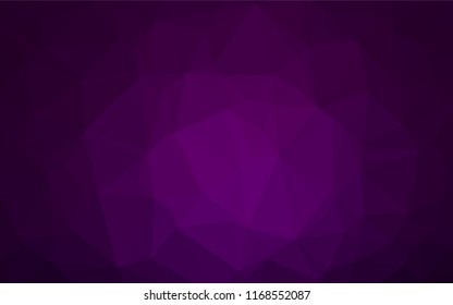 Dark Purple vector abstract mosaic pattern. Brand new colored illustration in blurry style with gradient. Brand new design for your business.