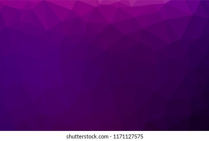 Dark Purple vector abstract mosaic background. A completely new color illustration in a vague style. A completely new template for your business design.