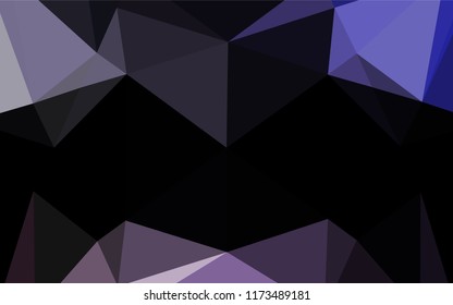 Dark Purple vector abstract mosaic pattern. Glitter abstract illustration with an elegant design. The textured pattern can be used for background.