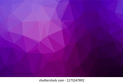 Dark Purple vector abstract mosaic background. Glitter abstract illustration with an elegant design. The textured pattern can be used for background.
