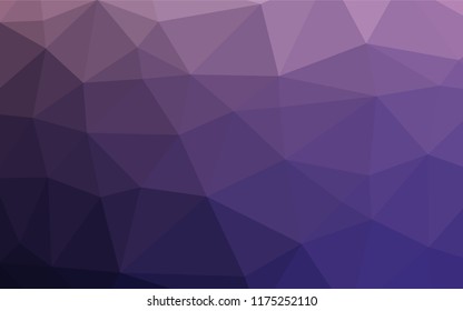 Dark Purple vector abstract mosaic backdrop. Glitter abstract illustration with an elegant design. Brand new style for your business design.