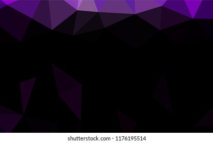 Dark Purple vector abstract mosaic pattern. Shining colored illustration in a Brand new style. Brand new style for your business design.