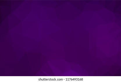 Dark Purple vector abstract mosaic background. An elegant bright illustration with gradient. The textured pattern can be used for background.