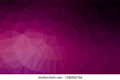 Dark Purple vector abstract mosaic background. Colorful abstract illustration with gradient. Brand new style for your business design.