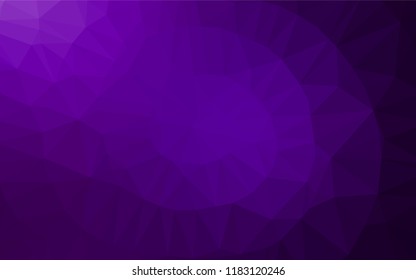 Dark Purple vector abstract mosaic pattern. Brand new colored illustration in blurry style with gradient. A completely new template for your business design.