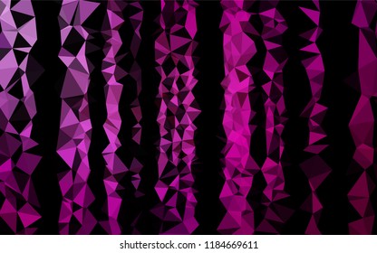 Dark Purple vector abstract mosaic pattern. An elegant bright illustration with gradient. The completely new template can be used for your brand book.