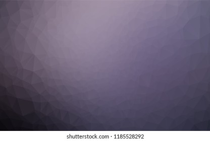 Dark Purple vector abstract mosaic pattern. Shining illustration, which consist of triangles. Brand new style for your business design.