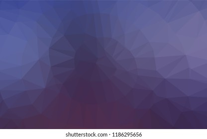 Dark Purple vector abstract mosaic backdrop. Modern geometrical abstract illustration with gradient. Triangular pattern for your business design.