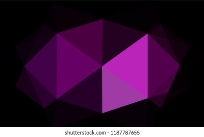 Dark Purple vector abstract mosaic background. Glitter abstract illustration with an elegant design. A completely new design for your business.