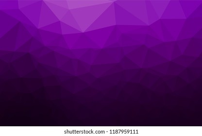 Dark Purple vector abstract mosaic pattern. Modern geometrical abstract illustration with gradient. A completely new design for your business.