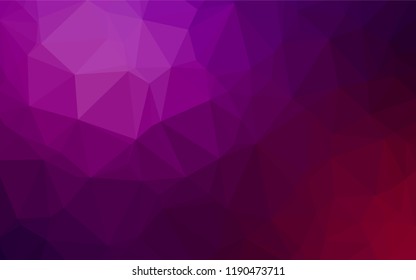 Dark Purple vector abstract mosaic background. Creative illustration in halftone style with gradient. The completely new template can be used for your brand book.