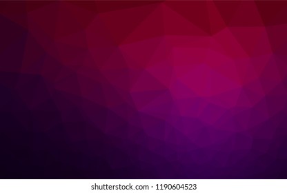 Dark Purple vector abstract mosaic backdrop. Creative illustration in halftone style with gradient. The template can be used as a background for cell phones.