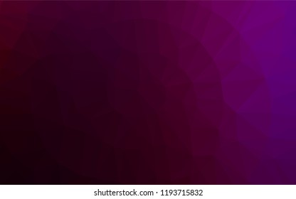 Dark Purple vector abstract mosaic backdrop. Glitter abstract illustration with an elegant design. The polygonal design can be used for your web site.