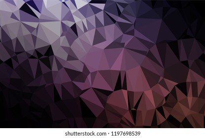 Dark Purple vector abstract mosaic pattern. Colorful abstract illustration with gradient. The completely new template can be used for your brand book.