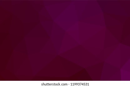 Dark Purple vector abstract mosaic pattern. Creative illustration in halftone style with gradient. Brand new design for your business.