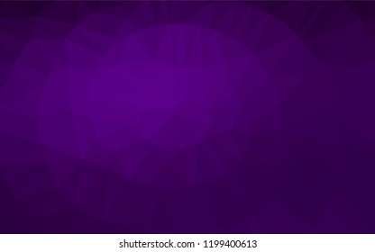 Dark Purple vector abstract mosaic pattern. Colorful illustration in abstract style with gradient. A completely new design for your business.