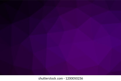 Dark Purple vector abstract mosaic pattern. Brand new colored illustration in blurry style with gradient. A completely new design for your business.