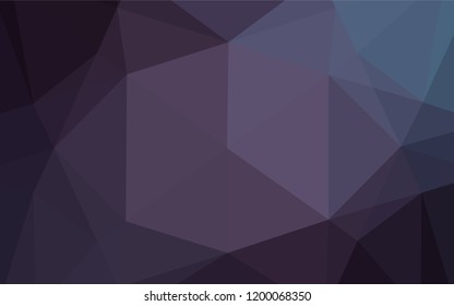 Dark Purple vector abstract mosaic backdrop. An elegant bright illustration with gradient. The textured pattern can be used for background.