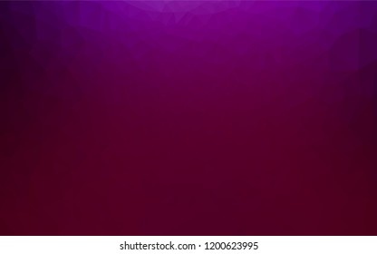 Dark Purple vector abstract mosaic backdrop. Colorful abstract illustration with gradient. A completely new template for your business design.