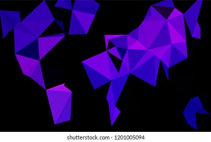 Dark Purple vector abstract mosaic backdrop. Glitter abstract illustration with an elegant design. The textured pattern can be used for background.