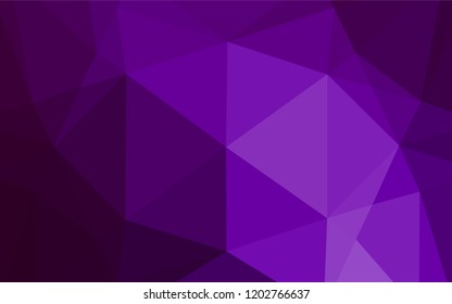 Dark Purple vector abstract mosaic pattern. A completely new color illustration in a vague style. Brand new design for your business.