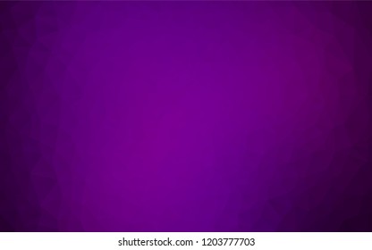 Dark Purple vector abstract mosaic pattern. Shining colored illustration in a Brand new style. A new texture for your design.