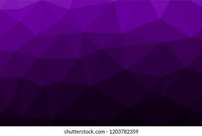 Dark Purple vector abstract mosaic backdrop. A completely new color illustration in a vague style. The template can be used as a background for cell phones.
