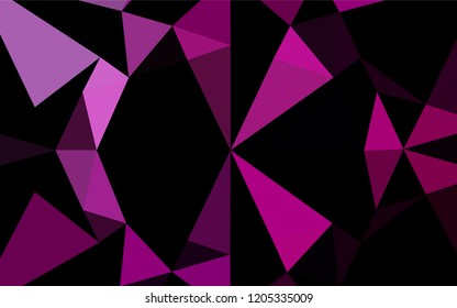 Dark Purple vector abstract mosaic backdrop. Colorful abstract illustration with gradient. The completely new template can be used for your brand book.