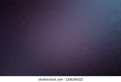 Dark Purple vector abstract mosaic backdrop. Colorful abstract illustration with gradient. A new texture for your design.