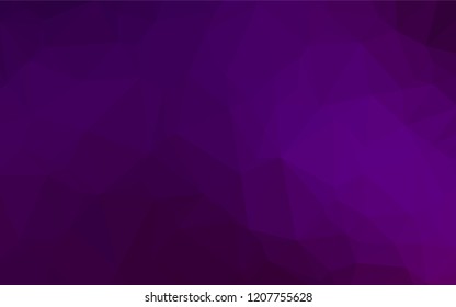 Dark Purple vector abstract mosaic background. A completely new color illustration in a vague style. A completely new template for your business design.