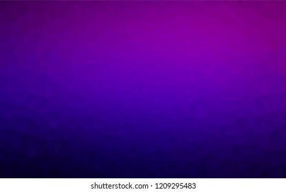 Dark Purple vector abstract mosaic pattern. Brand new colored illustration in blurry style with gradient. The template can be used as a background for cell phones.
