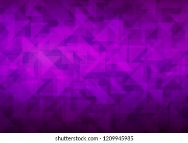 Dark Purple vector abstract mosaic backdrop. An elegant bright illustration with gradient. A new texture for your design.