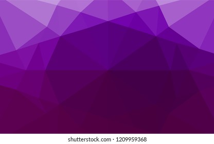 Dark Purple vector abstract mosaic pattern. Colorful illustration in abstract style with gradient. The template can be used as a background for cell phones.