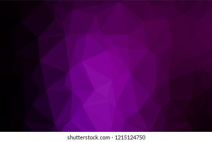 Dark Purple vector abstract mosaic backdrop. Creative illustration in halftone style with gradient. A completely new design for your business.